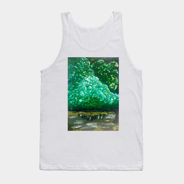 Lush Pond in NYC Painting Tank Top by drfriedman1976